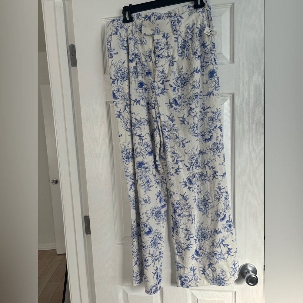 Jason Wu Women's Linen Blend Wide Leg pants size 6